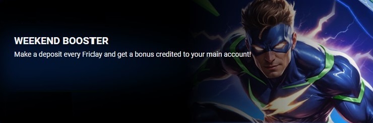 1xBet weekend booster
