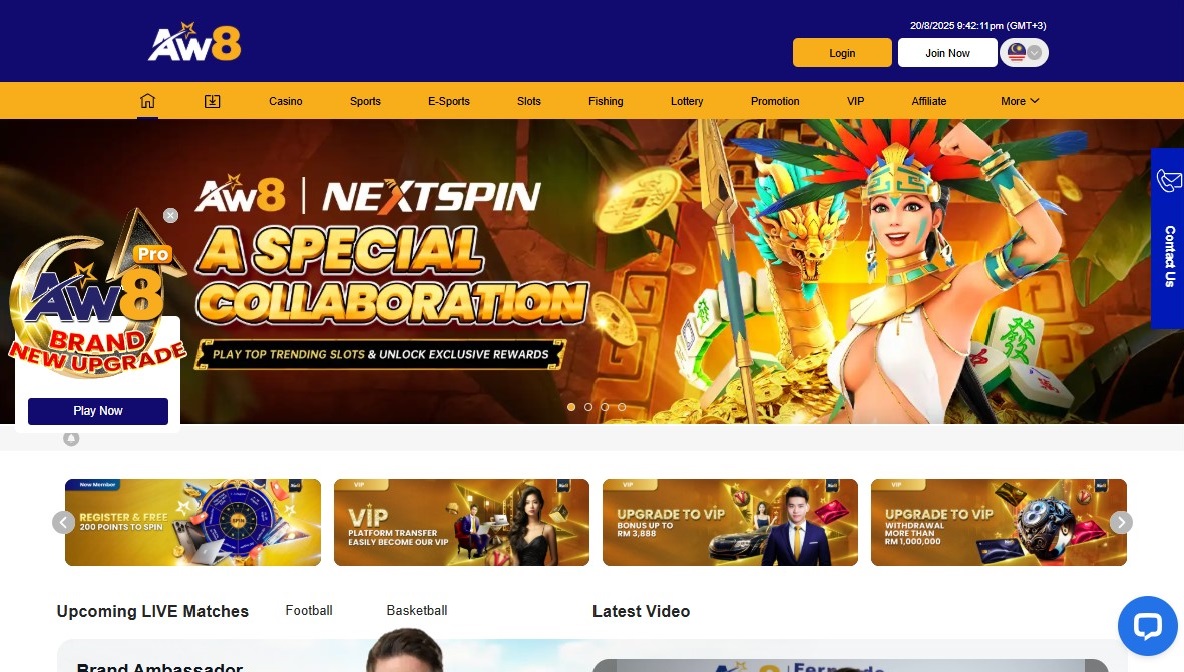 Casino homepage