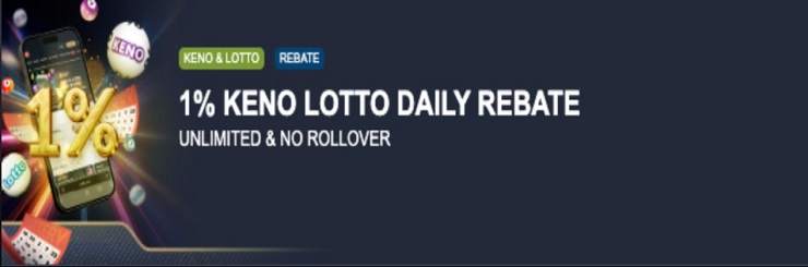 M88 keno and lotto daily rebate